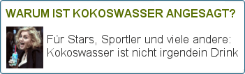 Warum ist Kokoswasser angesagt